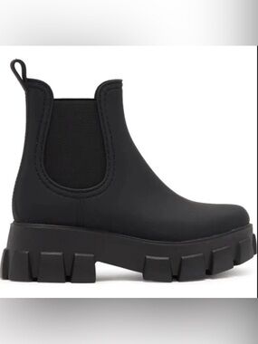 Jeffery Campbell Rain Storm Boots Size 10 Chunky Platform Lug Sole Chelsea Y2K